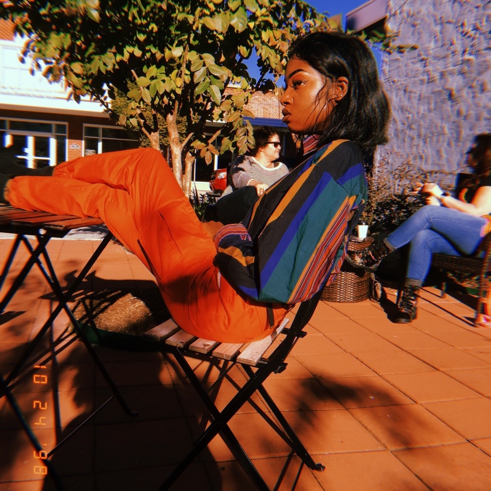 Orange Cargo Pants